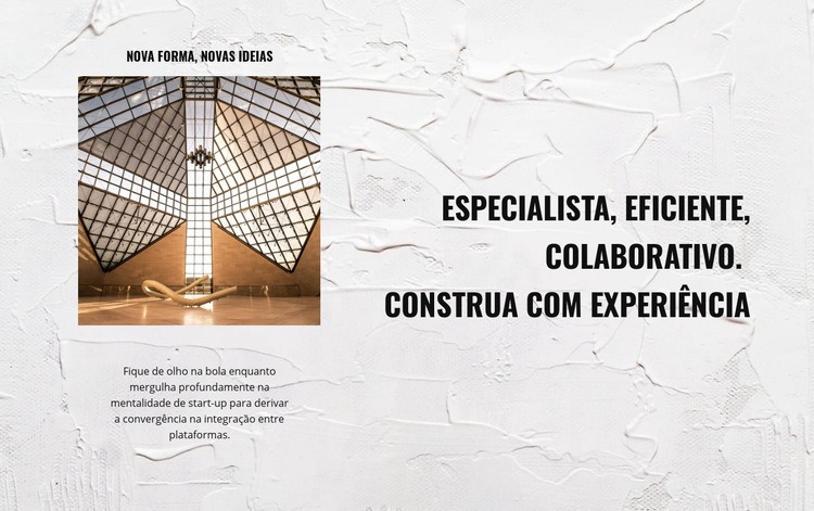 Construção exclusiva Construtor de sites HTML