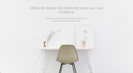 Um Design De Site Exclusivo Para Interiores Modernos De Negócios