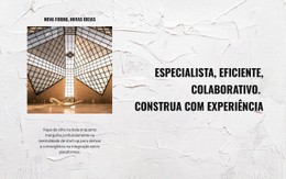 Modelo HTML5 Mais Criativo Para Construção Exclusiva