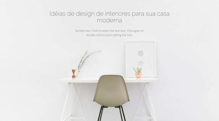 Interiores modernos de negócios Modelo de site