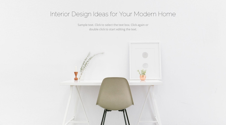 Modern business interiors Web Design