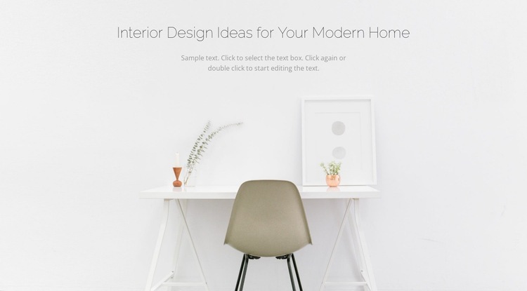 Modern business interiors Web Page Design