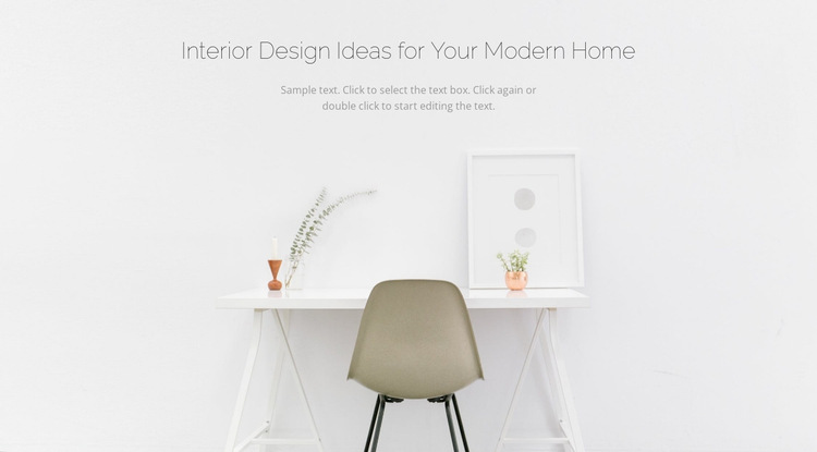 Modern business interiors Website Builder Templates