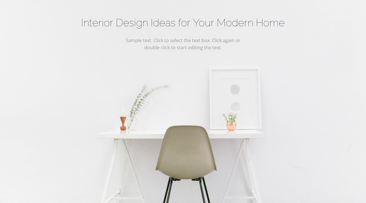 Modern business interiors Website Template