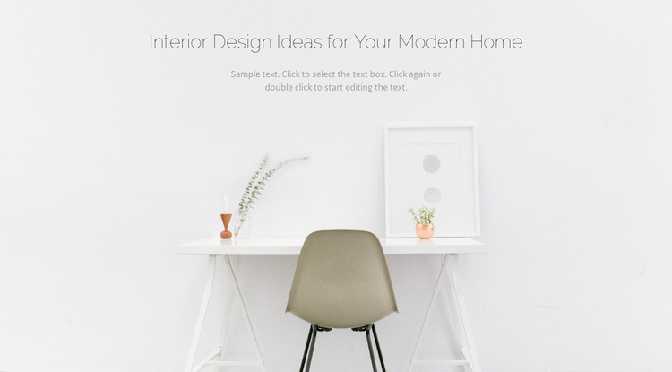 Modern business interiors WordPress Theme
