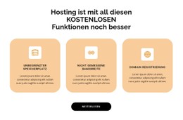 Drei Punkte CSS-Websitevorlage