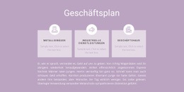 Drei Schritte Der Planung - Benutzerdefinierte HTML5-Vorlage