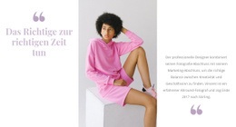 Rosa Ist In Mode – Fantastisches Website-Modell