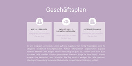 Drei Schritte Der Planung - Benutzerdefinierte HTML5-Vorlage