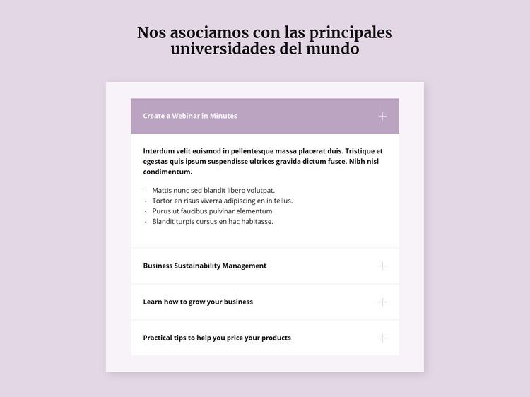 Preguntas y respuestas populares Maqueta de sitio web