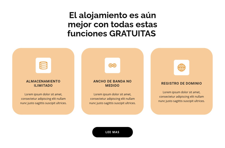 Tres puntos Tema de WordPress