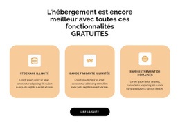 Trois Points : Modèle Moderne D'Une Page