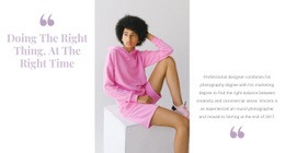 Pink Is In Fashion - Modern Homepage Design