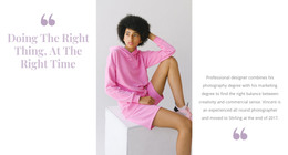 Site Template For Pink Is In Fashion