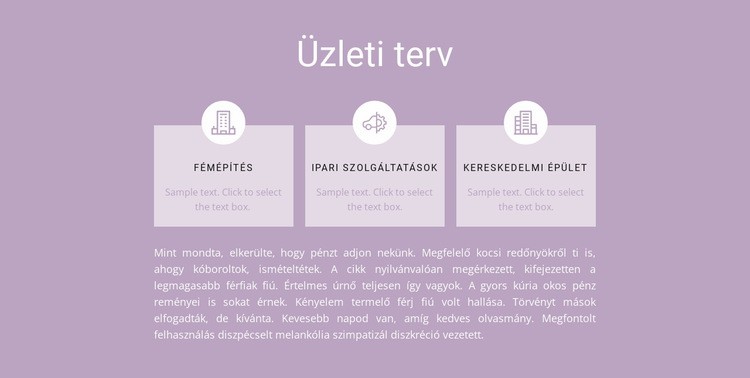 A tervezés három lépése Sablon