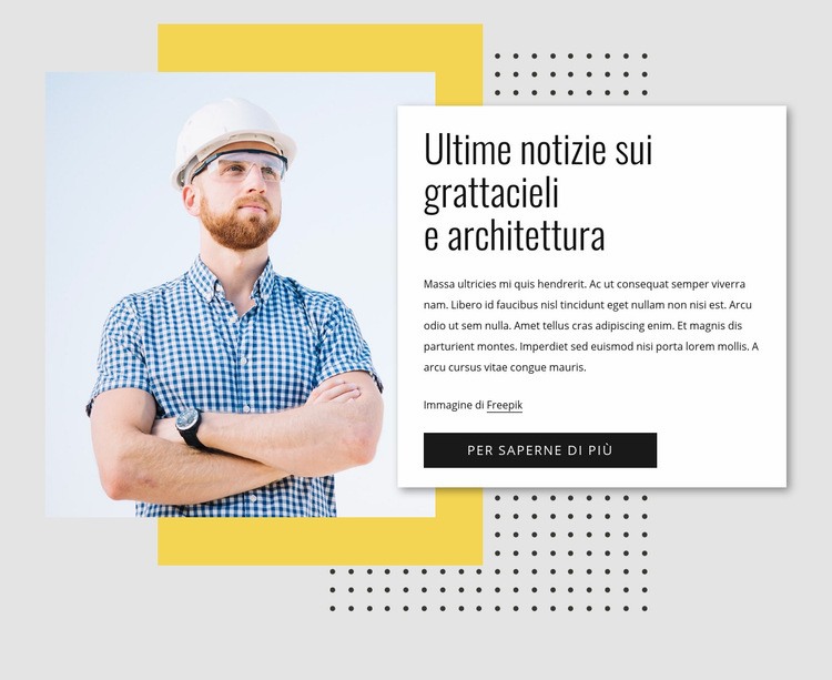 Notizie sui grattacieli Modelli di Website Builder