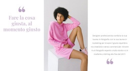 Un Design Esclusivo Del Sito Web Per Il Rosa È Di Moda