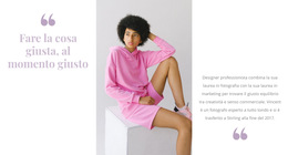 Layout Del Sito Web Per Il Rosa È Di Moda