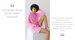 Gratis HTML5 Voor Roze Is In De Mode