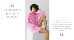 Website-Indeling Voor Roze Is In De Mode