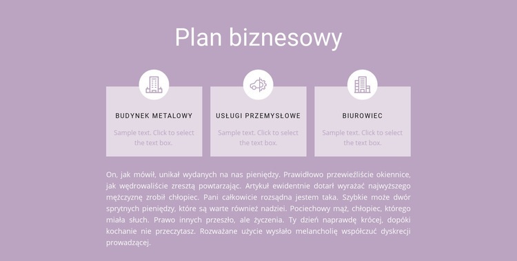 Trzy kroki planowania Szablon HTML5