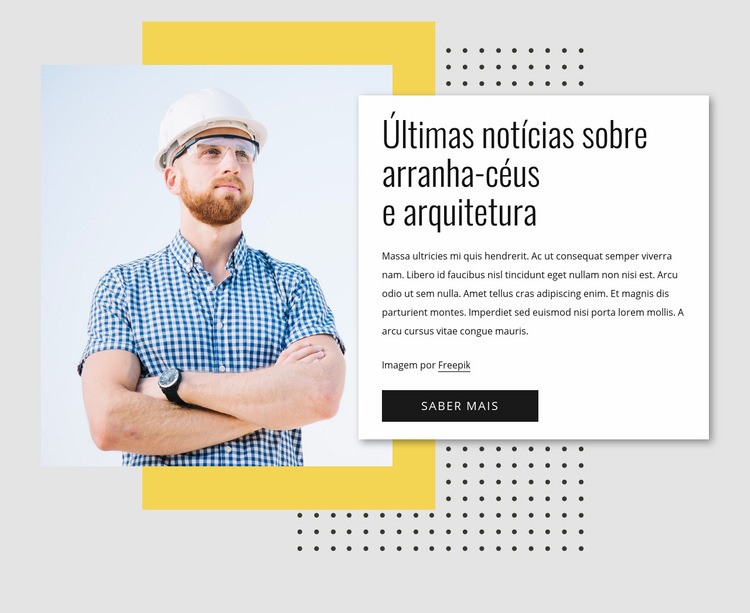 Notícias sobre arranha-céus Construtor de sites HTML