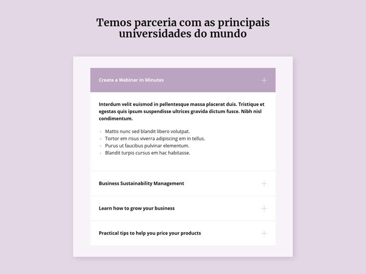 Perguntas e respostas populares Landing Page