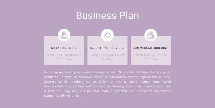 Three steps of planning Template