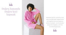 Pembe Moda Için Ücretsiz HTML5