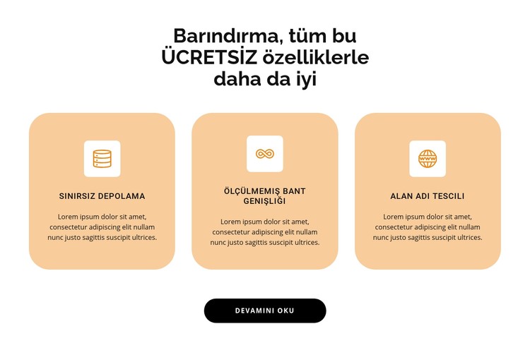 Üç nokta CSS Şablonu