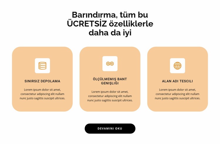 Üç nokta HTML5 Şablonu