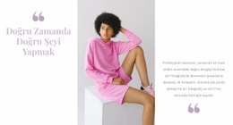 Pembe Moda - Harika Web Sitesi Modeli