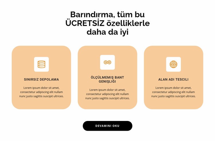 Üç nokta Web Sitesi Mockup'ı