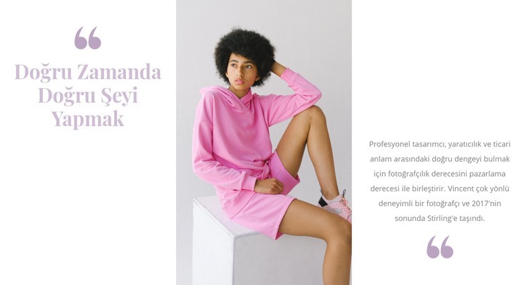 Pembe moda Web Sitesi Oluşturucu Şablonları