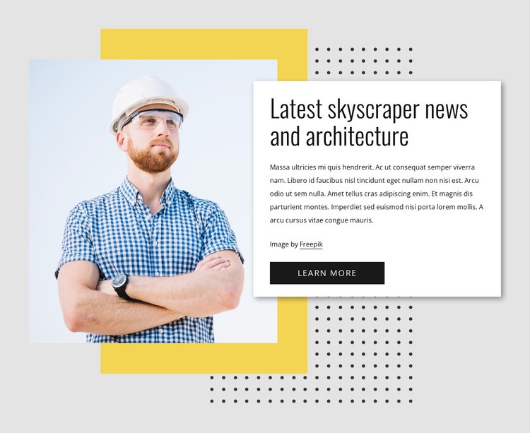 Skyscraper news Webflow Template Alternative