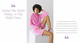 Pink Is In Fashion - Creative Multipurpose WordPress Theme Builder