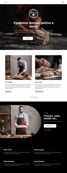 Pečeme Domácí Chleby – Šablony Webových Stránek