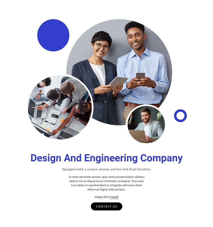 Design and engineering company CSS Template