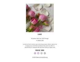 Kontakt Zum Blumenstudio - HTML-Vorlage