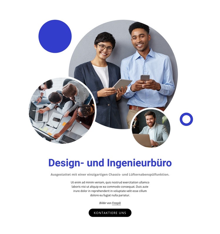 Design- und Ingenieurbüro Website-Modell