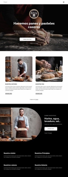 Hacemos Panes Caseros - HTML5 Website Builder