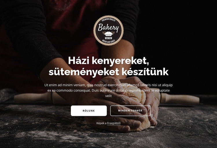 Kézzel készített hagyományos kenyér HTML Sablon