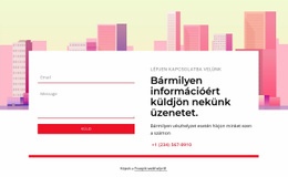 Bármilyen Információért Küldjön Nekünk Üzenetet - Websablon