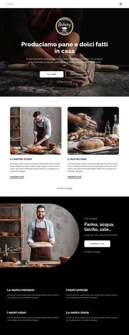 Produciamo Pane Fatto In Casa - HTML5 Website Builder