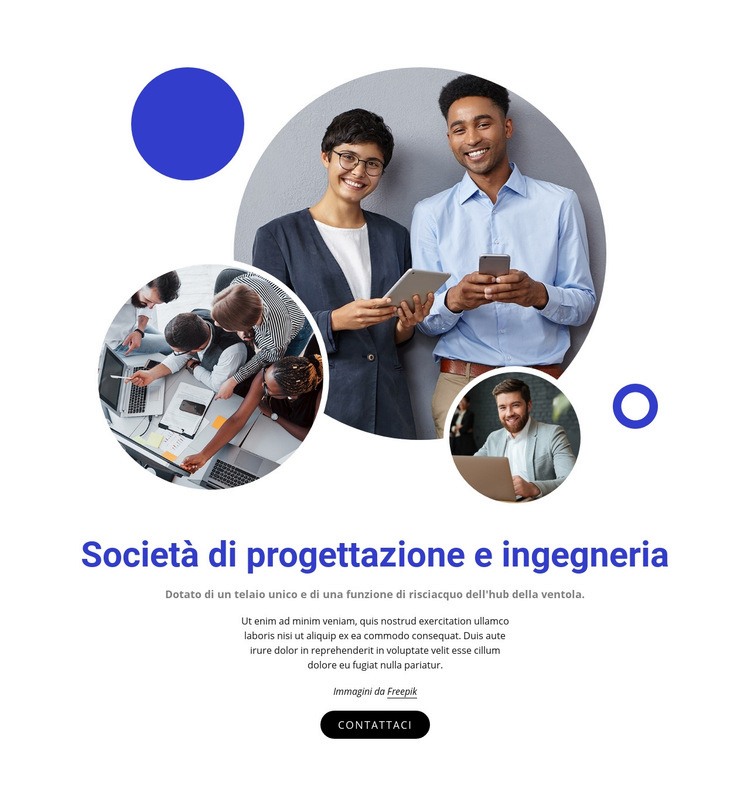 Società di progettazione e ingegneria Costruttore di siti web HTML