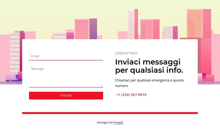 Inviaci messaggi per qualsiasi info Progettazione di siti web