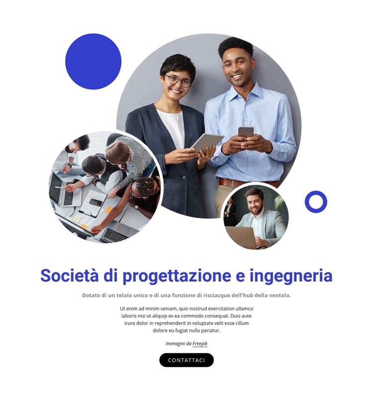 Società di progettazione e ingegneria Modello CSS