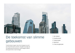 Ontwerpsjabloon Voor Toekomst Van Slimme Gebouwen