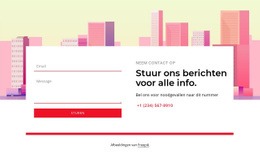 Stuur Ons Berichten Voor Alle Info - Sjablonen Website-Ontwerp