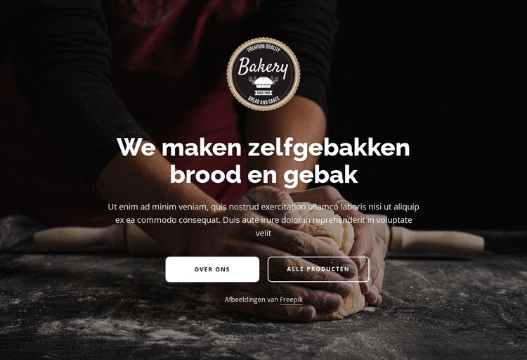 Handgemaakt traditioneel brood WordPress-thema